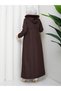 Bondit Coat with Hood, Full Length, with Elastic Waist and Fur Lining for Modest Wear Rc1405002 - 8