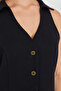 Linen Dress with Shirt Collar - 7
