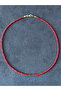 Natural Fased Cut Coral Stone Elegant Silver Lockable Natural Stone Necklace