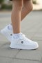 White Kids Velcro Laceless Sneakers Sports Shoes 015Nav - 7