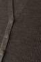 Women's Knitwear Ribbed Plus Size Winter Mother Cardigan Lycra Thick Long Non-Pilling Buttoned Light Mink - 2