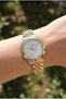 Kadran Women's Wristwatch |   30mm Gold Color Steel Case, Steel Band - 5