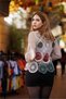 Gray Color Lace Crochet Embroidered Knitwear Blouse - 3