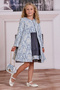 Girls' Long Coat Dress with Bag - 2