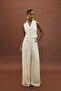 Eva Crepe Trousers - Ecru - 4