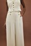 Eva Crepe Trousers - Ecru - 6