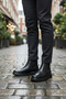 Enoch Black Genuine Leather Gel Sole Chelsea Plain Boots - 3