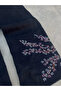 Night Blossom Embroidered Wide Leg Jean - 3