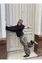 Women's Oversized Hooded Zipper Sweatshirt Cardigan - 2