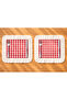 Cotton Ruffle Detailed Gingham American Service Set of 2 - 2