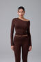 Serene - Asymmetric One-Shoulder Detail T-Shirt