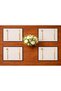 Black Edge Detail Organic Washed Premium Linen Placemat Set of 2 25X40 - 2