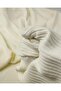 Ribbed Knit Knitted Pieces in Cream Color (Width 140 cm X Length 150 cm) - 4