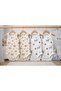 100% Cotton / Patterned / 4-Piece Snap-On Baby Bodysuit / Cotton Baby Undershirt / Baby Snap-On / Organic