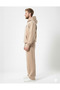 Black Baggy Oversized Men's Tracksuit Set Wide Leg 3 Thread Combed Cotton Minimal Logo Bottom Top - 3