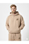 Black Baggy Oversized Men's Tracksuit Set Wide Leg 3 Thread Combed Cotton Minimal Logo Bottom Top - 6