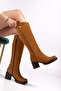 Genuine Leather Women's Winter Suede Boots, Sizes 36 to 41 - 3