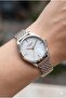 Women's Wristwatch |   37mm Silver Case, Rose Gold & Silver Color Steel Band