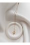 Gold Color Necklace with Zircon Stone and Bee Figure - Steel Chain Necklace with Bee Figure - Necklace with Bee Figure - 3