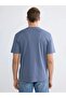 Burgundy Comfortable Fit Crew Neck Embroidered Men's T-Shirt (S6) - 4