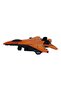 Pull and Drop Metal Mini Fighter Plane 10 cm - Red (Lisinya) - 2