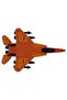 Pull and Drop Metal Mini Fighter Plane 10 cm - Red (Lisinya) - 4