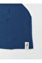 Navy Blue Label Embroidered Baby Boy Beanie (S6) - 2