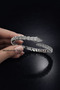 Silver Color Bracelet with Zircon Stone and Arrow Figure - Melekcehobi Jewelry - 2