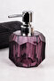 1 Piece Purple Liquid Soap Dispenser 300 ml Diamond Patterned Modern Acrylic Soap Dispenser 9 cm X 13.5 cm - 3