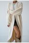 Women's Long Plush Knitwear Cardigan - 2