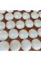 4pcs Glass Cylinder Vases with 8 Large Ivory Floating Candles for Home, Events & Weddings - 6