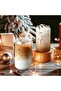 Drinking Glasses with Bamboo Lids and Glass Straws, 6pcs Set - 4