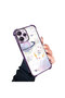 Redmi 12 4g Compatible Transparent Four-Corner Silicone Coated Glossy Edge Case with Star Pattern - 3