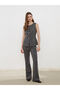Nevavm Women's Knitwear Vest with Oval Collar - 3