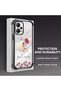 Poco X5 5g Compatible Transparent Four-Corner Silicone Coated Glossy Edge Case with Star Pattern - 3