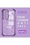 Samsung Galaxy S23 Compatible Transparent Four-Corner Silicone Coating Glossy Edge Case Butterfly Pattern