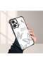 Redmi Note 12 5g Compatible Transparent Four-Corner Silicone Cover Glossy Edge Case Butterfly Pattern - 4