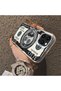 Case for iPhone 14 Pro Max Compatible Hard Acrylic Back Silicon Edge Lens Protection Comic Pattern - 3