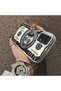 Samsung Galaxy A04S Compatible Hard Acrylic Back Silicone Edge Lens Protection Case Funny Pattern - 3