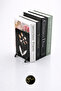 Book Holder – Decorative Book Support with Floral Pattern - Table & Shelf Bookshelf Accessory - 5
