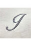 Monogrammed Letter "I" Bath Towel Silver Thread Cotton Personalised Letter - 2