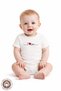 Unisex 100% Organic Cotton Valentine's Day Love You Printed 0-12 Months Short Sleeve Baby Bodysuit