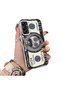 Samsung Galaxy A14 Compatible Hard Acrylic Back Silicone Edge Lens Protection Case Funny Pattern - 4