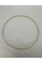 Thin Baguette Stone Waterway Steel Necklace - Golden Mini Baguette Tennis - 3