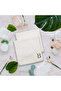 Monogrammed Letter "B" FaceTowel Silver Thread Cotton Personalised Letter - 3