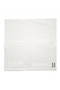 Monogrammed Letter "B" FaceTowel Silver Thread Cotton Personalised Letter