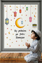 Welcome to the City of Ramadan Minimal Wall & Glass Sticker |   Modern Decor with Crescent and Oil Lamp Figures - 2