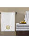 Monogrammed Letter "K" Bath Towel Gold Thread Cotton Personalised Letter - 3