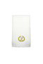 Monogrammed Letter "Z" Hand Towel Gold Thread Cotton Personalised Letter