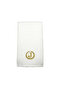 Monogrammed Letter "J" Hand Towel Gold Thread Cotton Personalised Letter